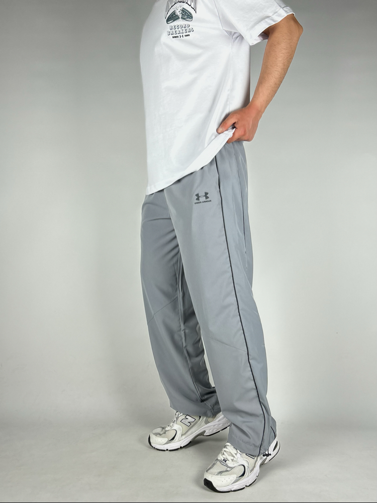 Wide Grey Baggy Fresh Fabrics Sweatpants | 1038