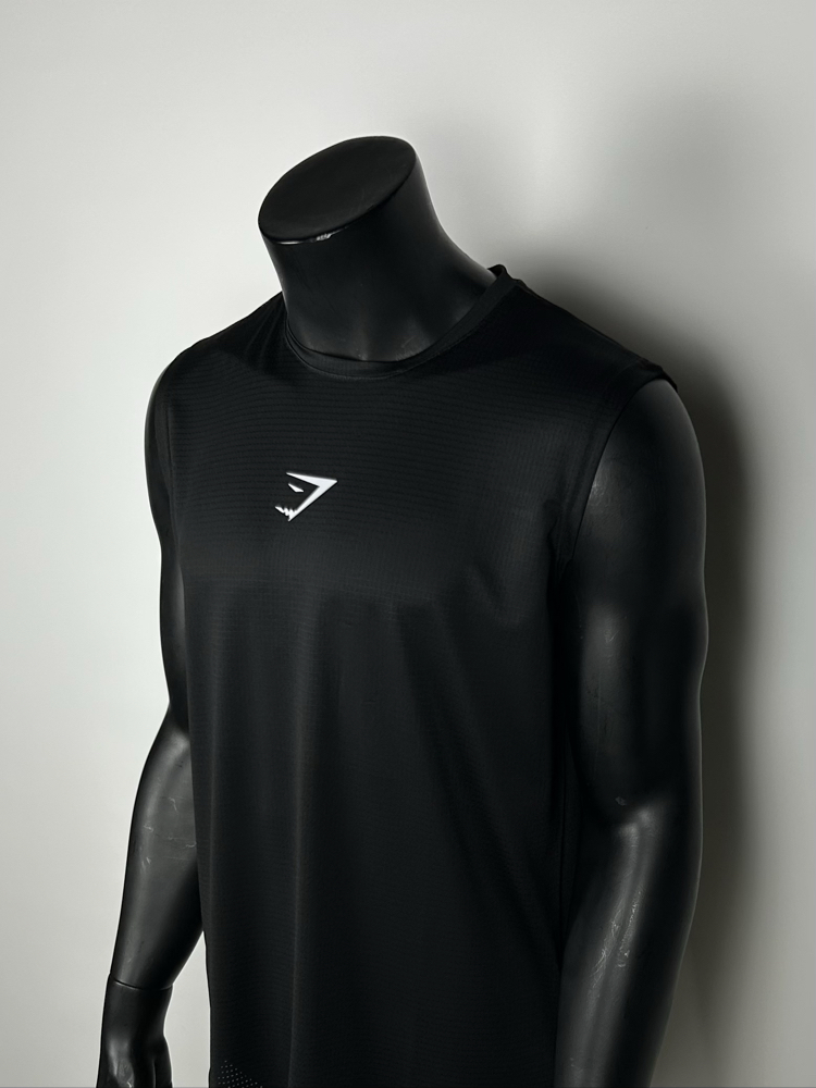 Quarter Black Performance Sleeveless T-shirt | 1031
