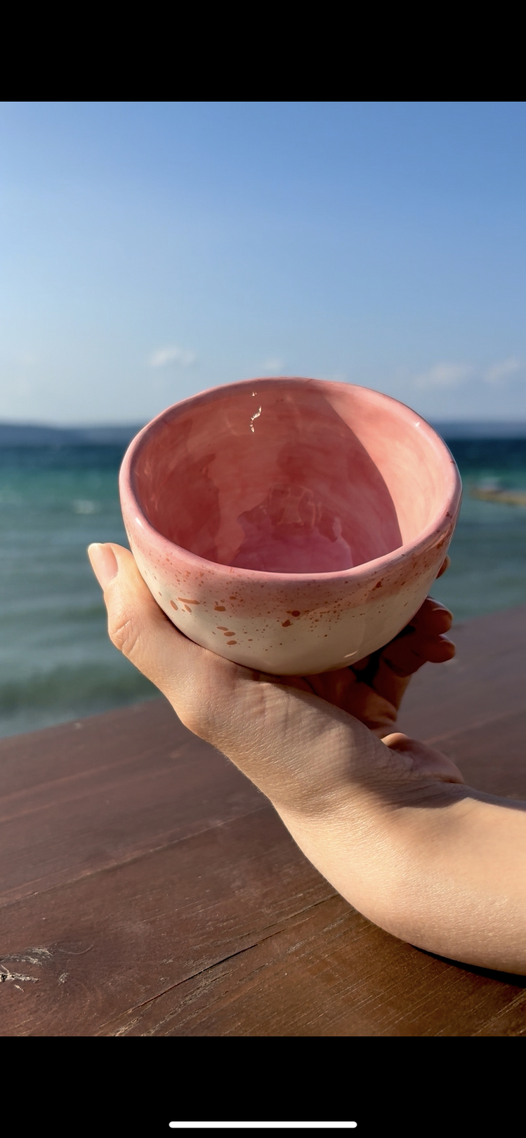 Pinkish splash mug