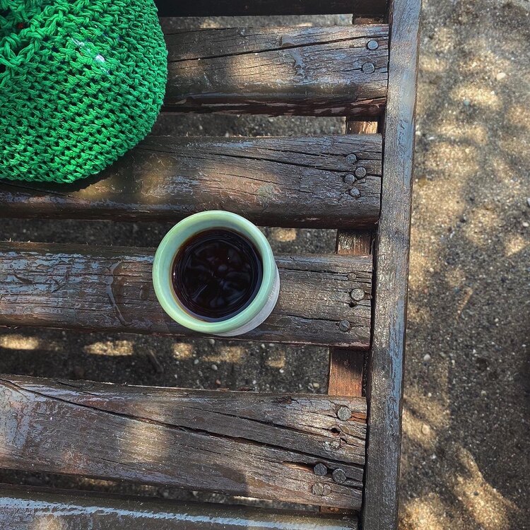 Sage espresso mug