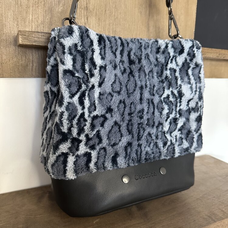 Leopar Desen Peluş Çanta