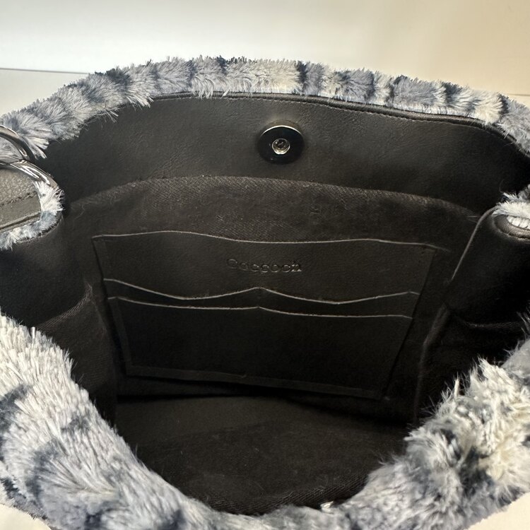Leopar Desen Peluş Çanta