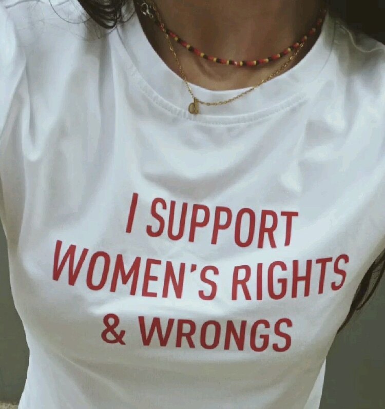 I Support women - T-Shirt