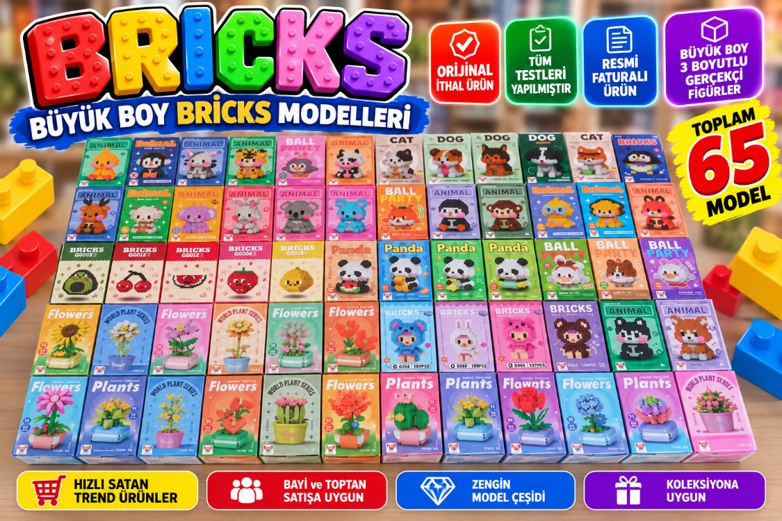 240 adet İTHAL ORJİNAL BÜYÜK BRİCKS 
