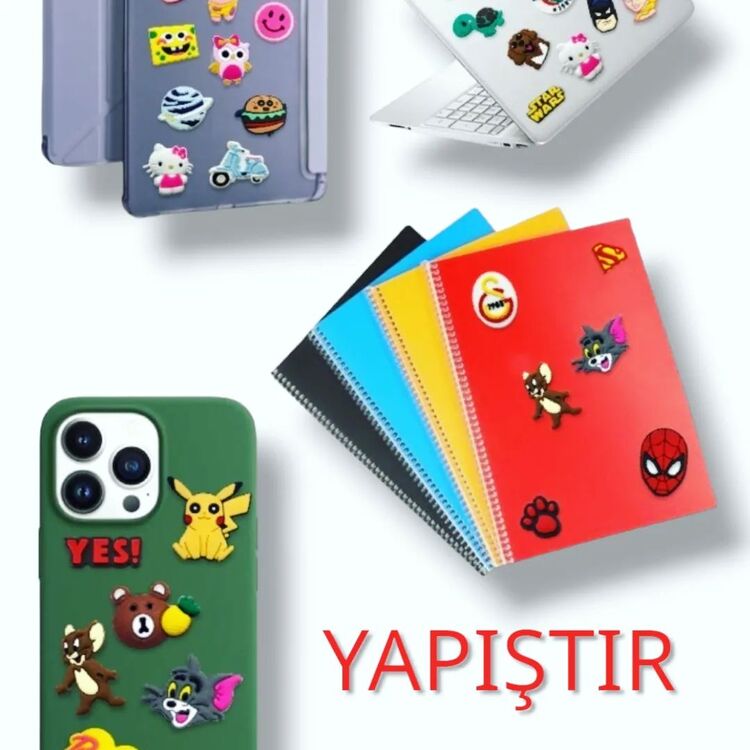Eğlenceli STİCKER 1000 adet Standlı
