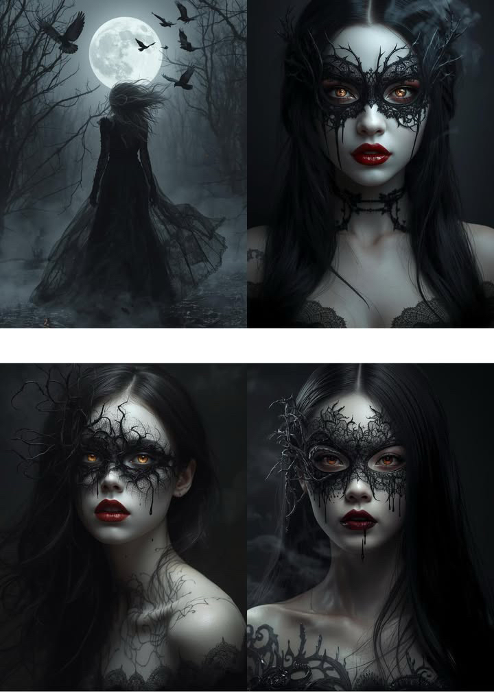 28 farklı görsel black gotik set