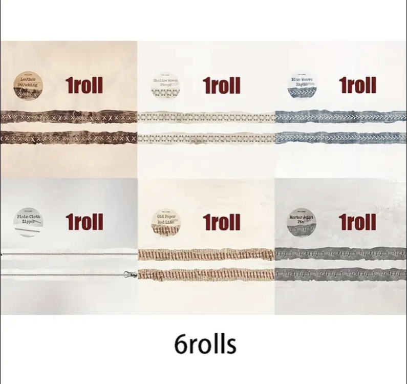 Yırtma dikiş serisi Washi tape 