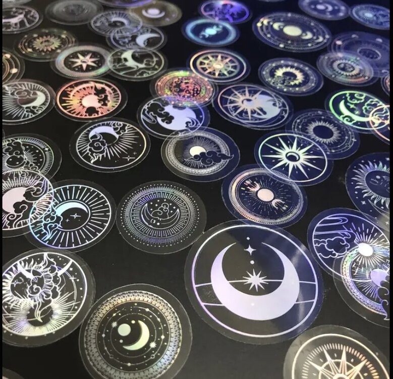 Şeffaf Holografik Lazer Stıcker
