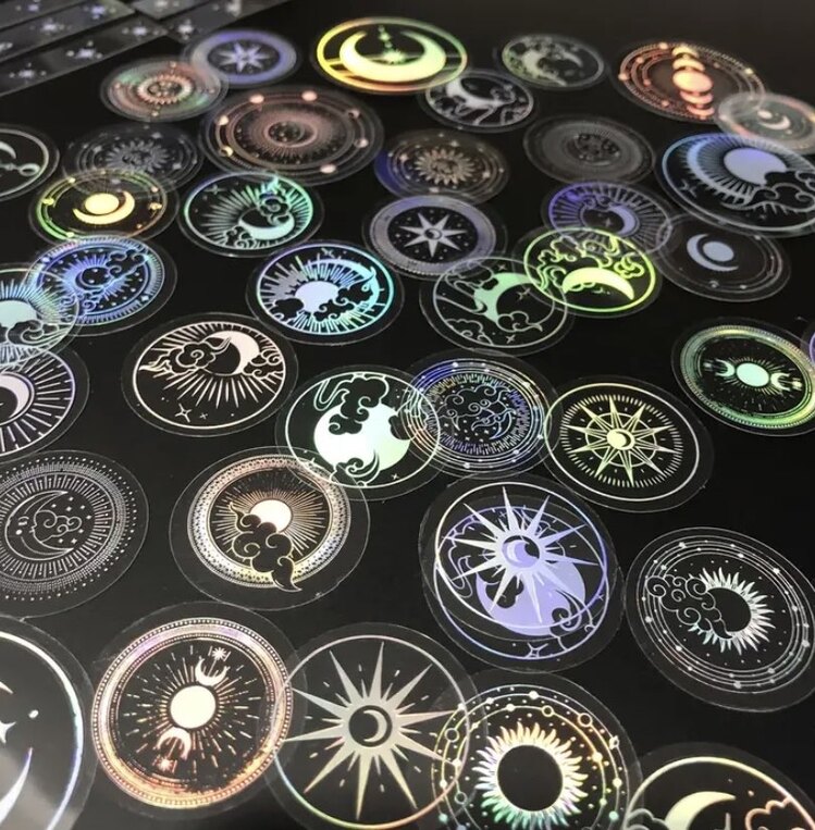 Şeffaf Holografik Lazer Stıcker