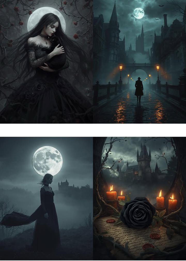 28 farklı görsel black gotik set