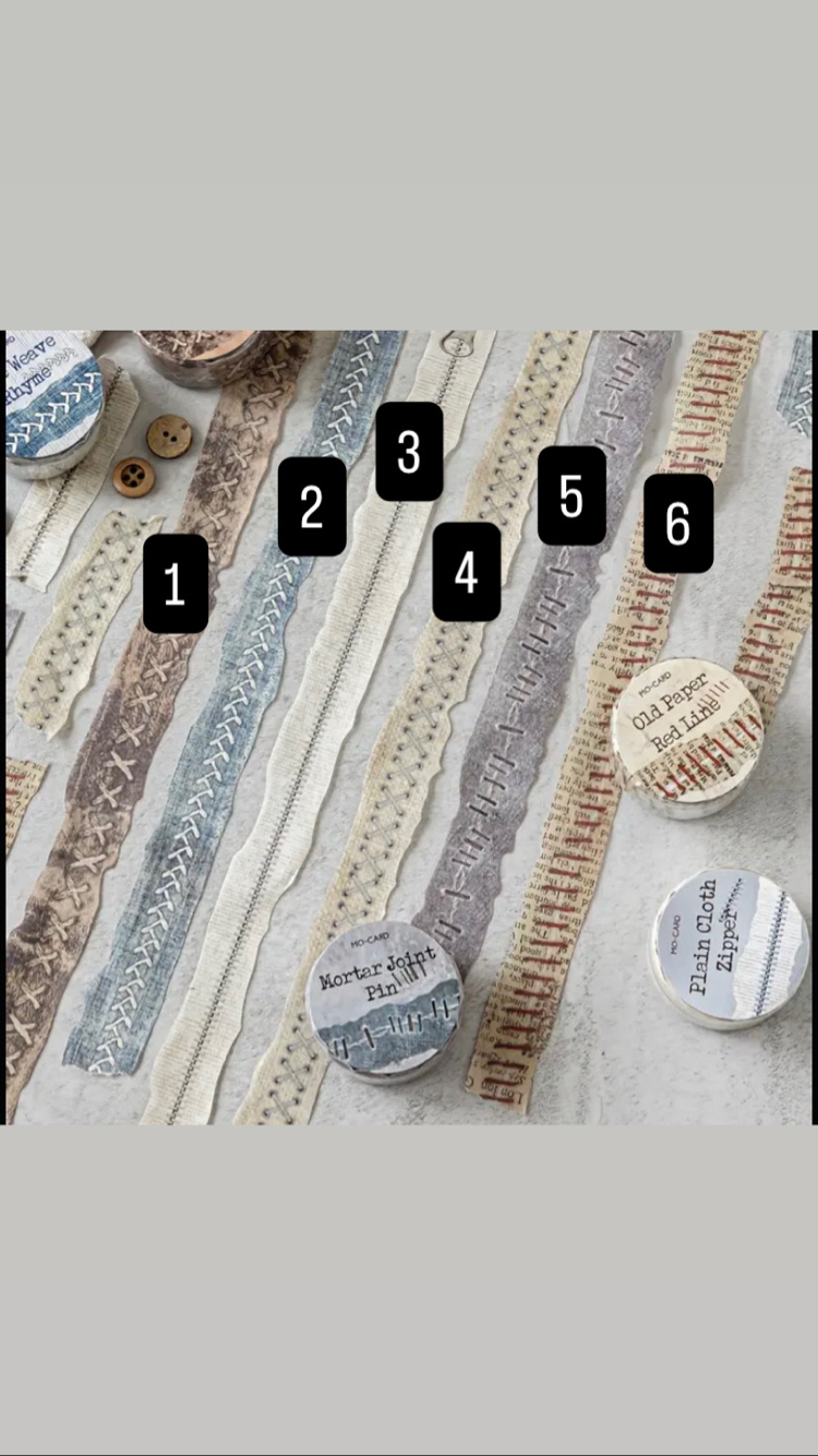 Yırtma dikiş serisi Washi tape 