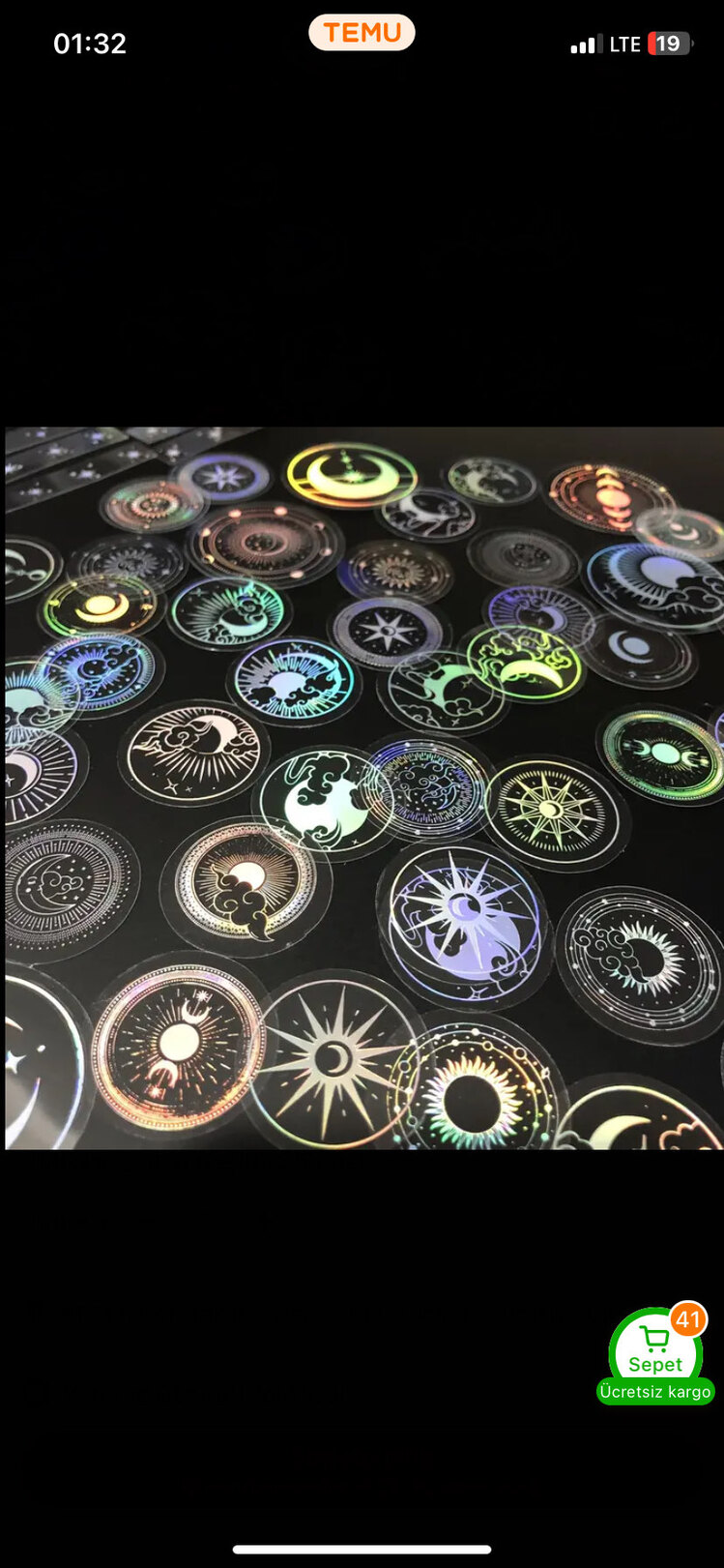 Şeffaf Holografik Lazer Stıcker