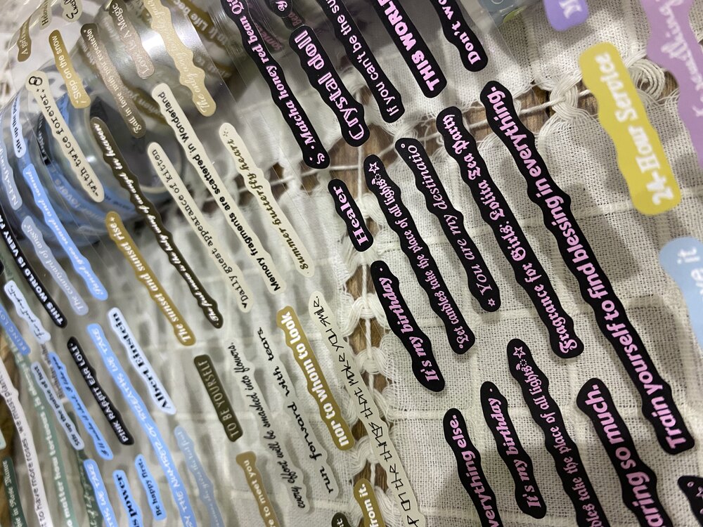 Kendinden kesimli yazılar pet Tape