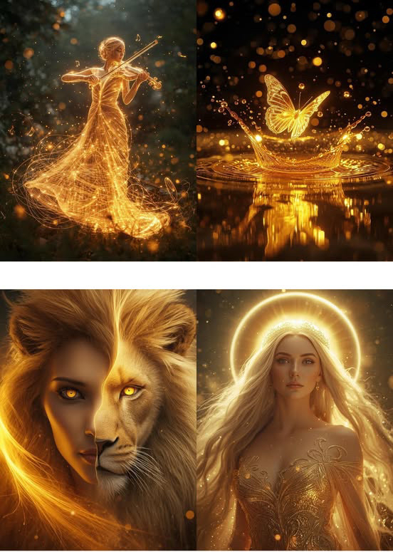 24 görsel gold leo set
