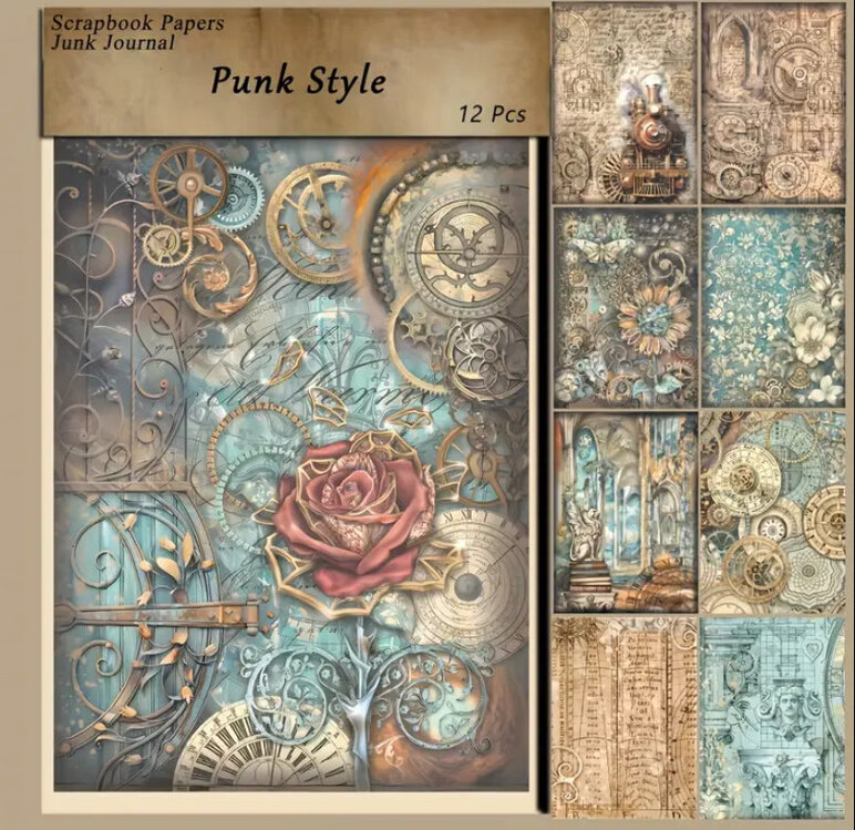 Punk Scrapbook sayfaları