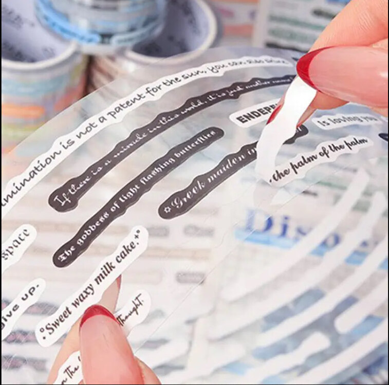 Kendinden kesimli yazılar pet Tape