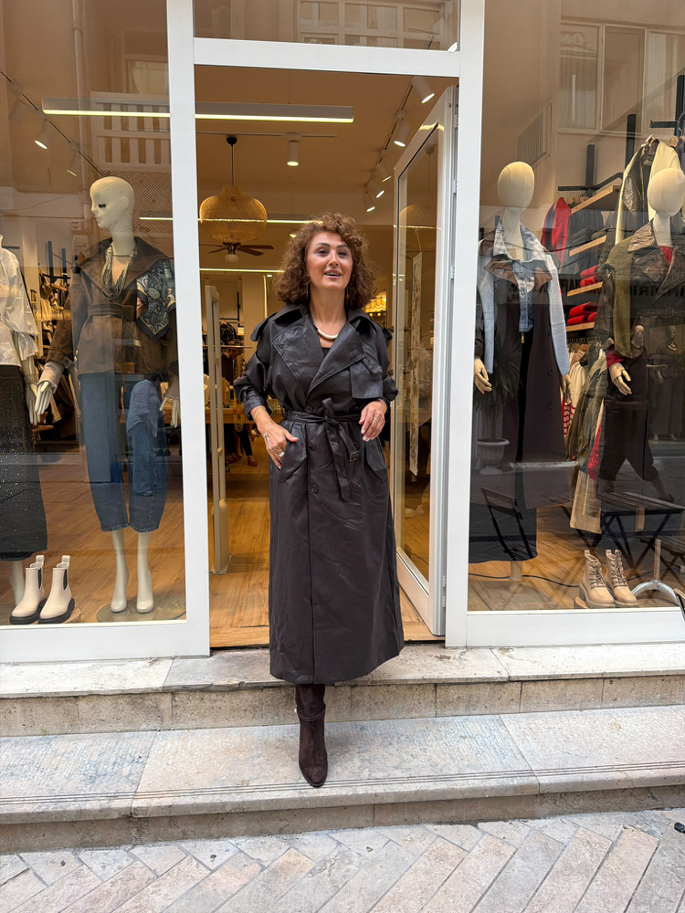 Uzun Deri Trençkot
