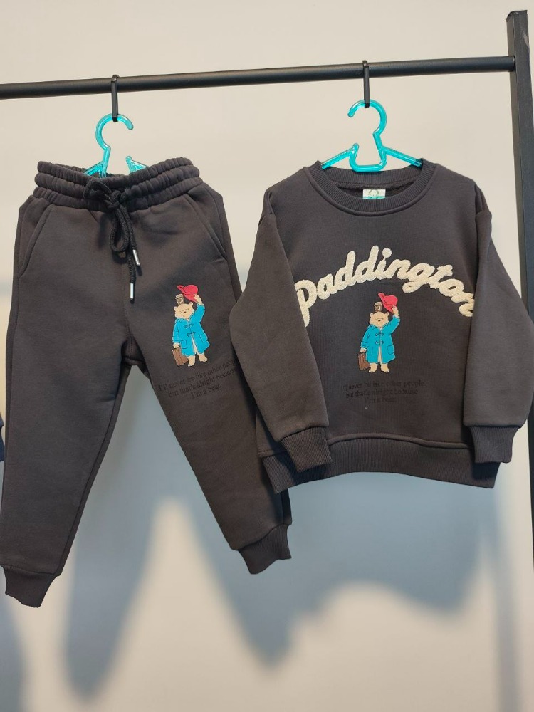 Paddington Baskılı Premium Çocuk Üstü – Yumuşak Dokulu, Günlük ve Şık