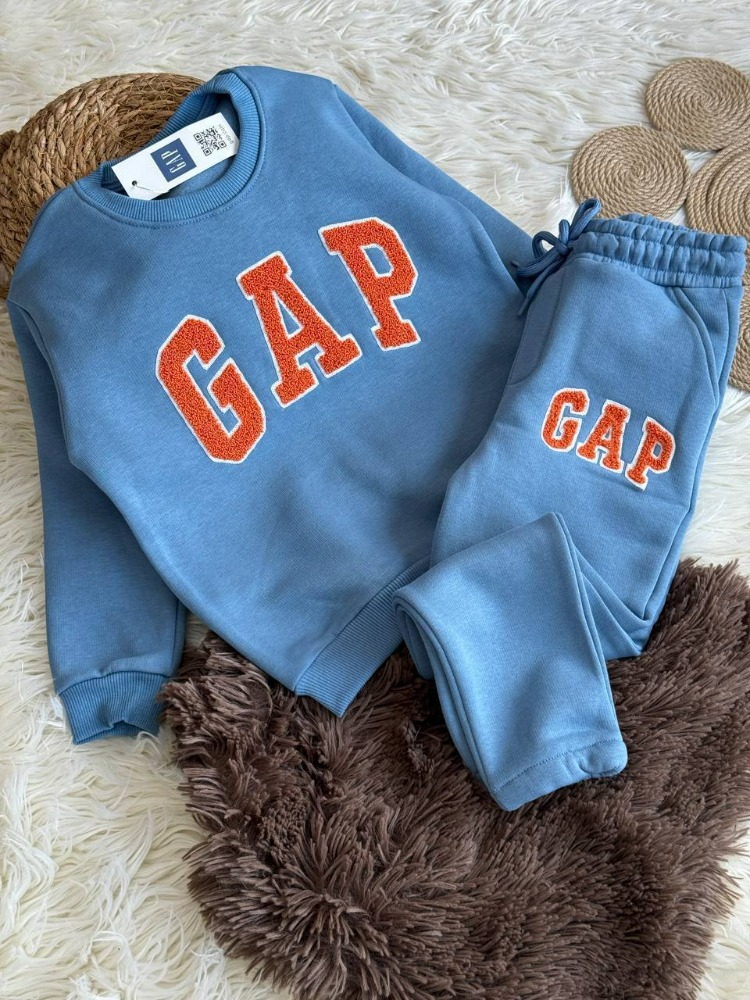 GAP Yazılı Mavi Çocuk Eşofman Takımı