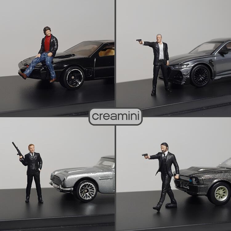 1:64 Movie Gentlemen Figür Set