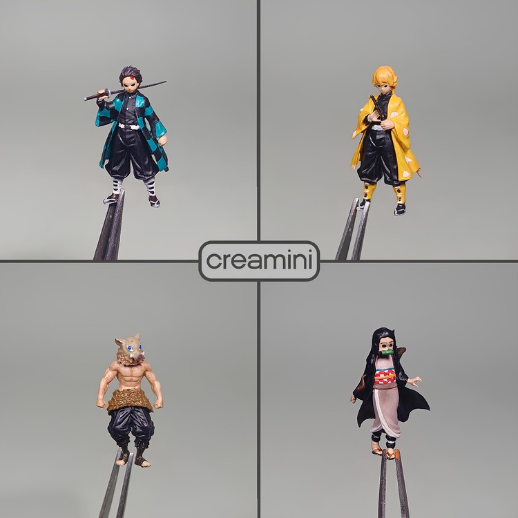 1:64 Demon Slayer Anime Figür Set