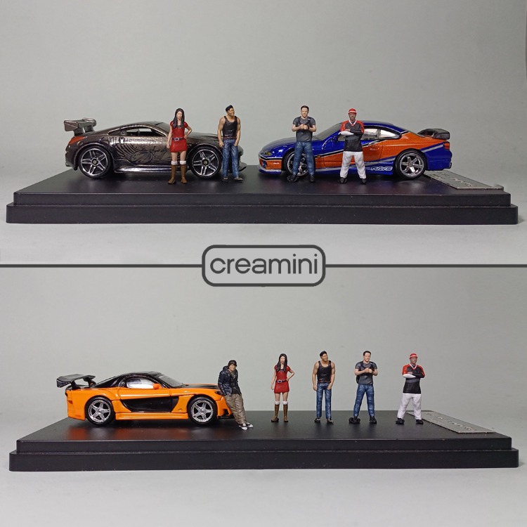1:64 Fast And Furious Tokyo Drift Figür Set
