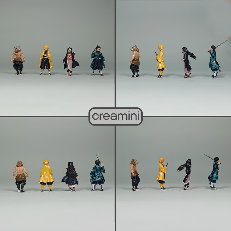 1:64 Demon Slayer Anime Figür Set