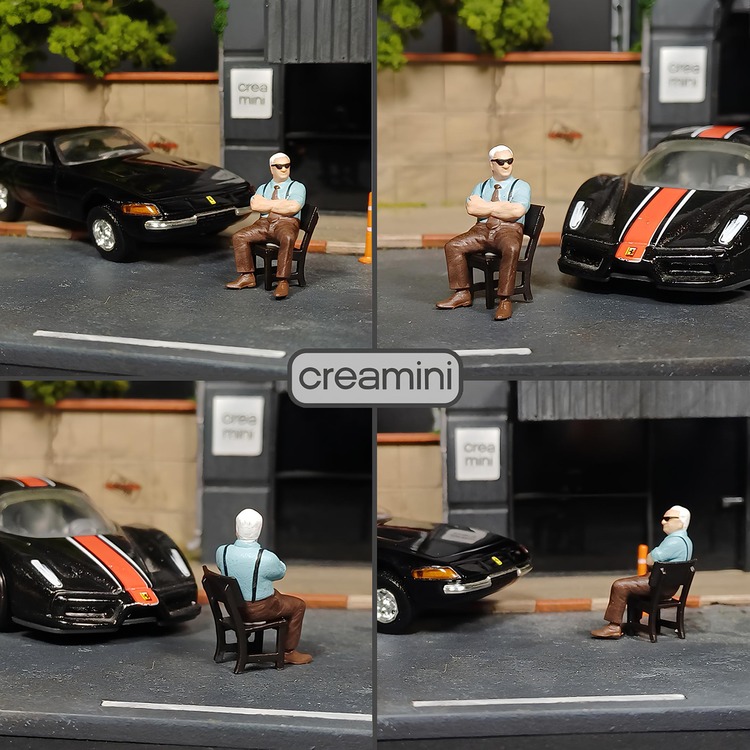 1:64 Enzo Ferrari Figür Set
