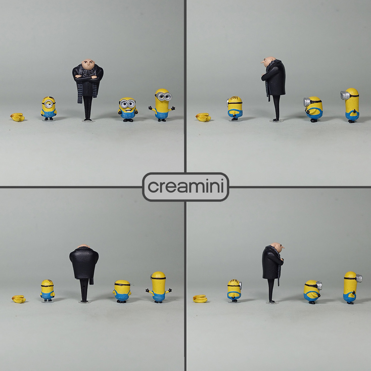 1:64 The Minions Figür Set 