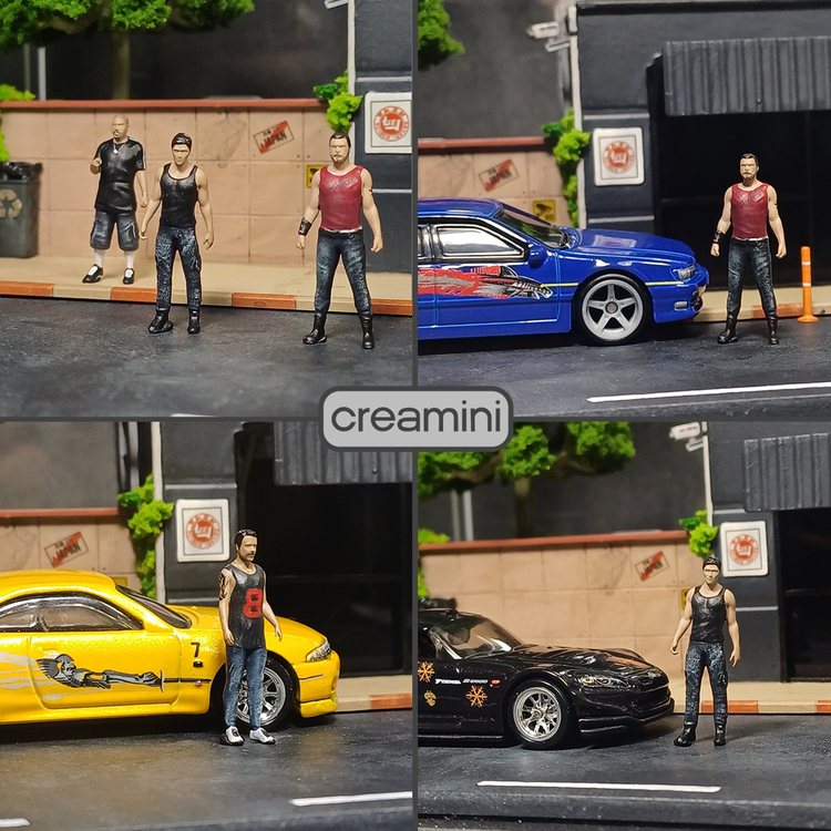 1:64 Fast And Furious Old School Figür Set