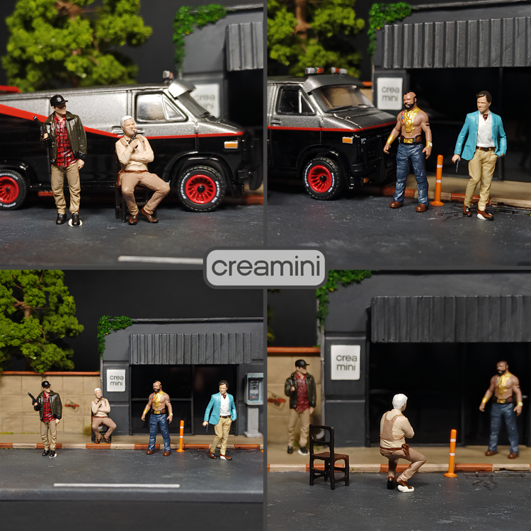 1:64 The A Team Figür Set