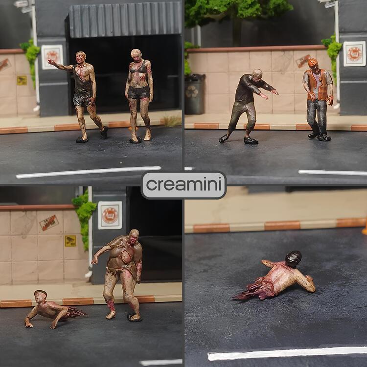 1:64 The Walking Dead Zombies Figür Set 