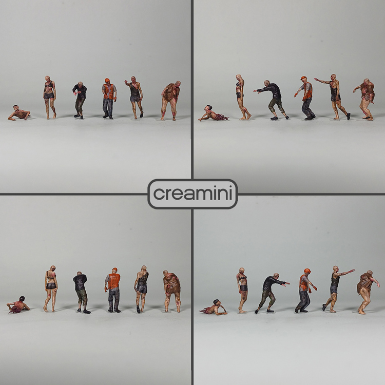1:64 The Walking Dead Zombies Figür Set 