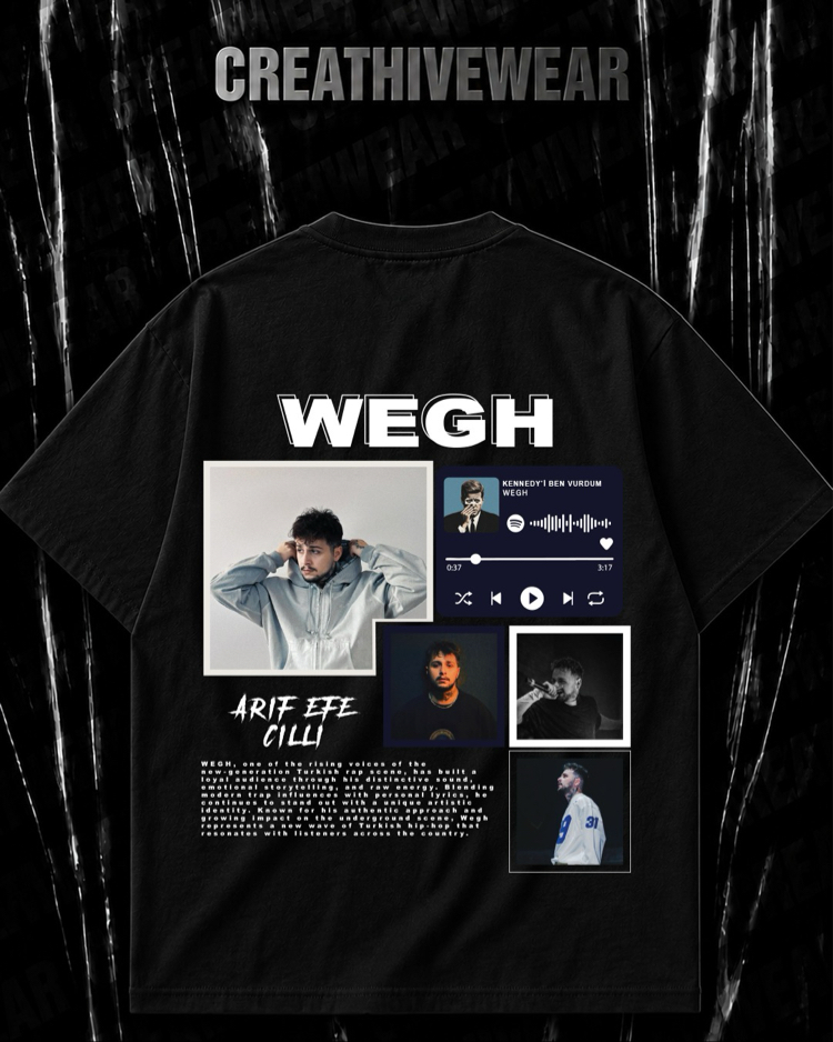 WEGH Özel Tasarım Oversize Rap Tişört – Premium Streetwear