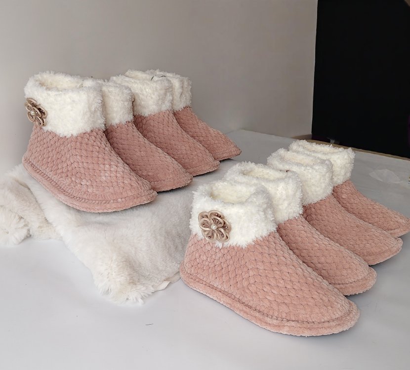 dijital örgü rehberi kürklü terlik + Panduf 36-40 numara 