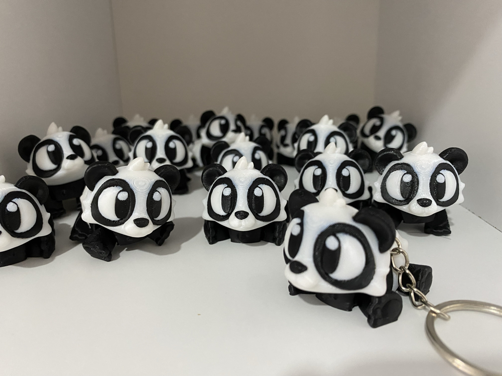 Panda anahtarlık 1 adet