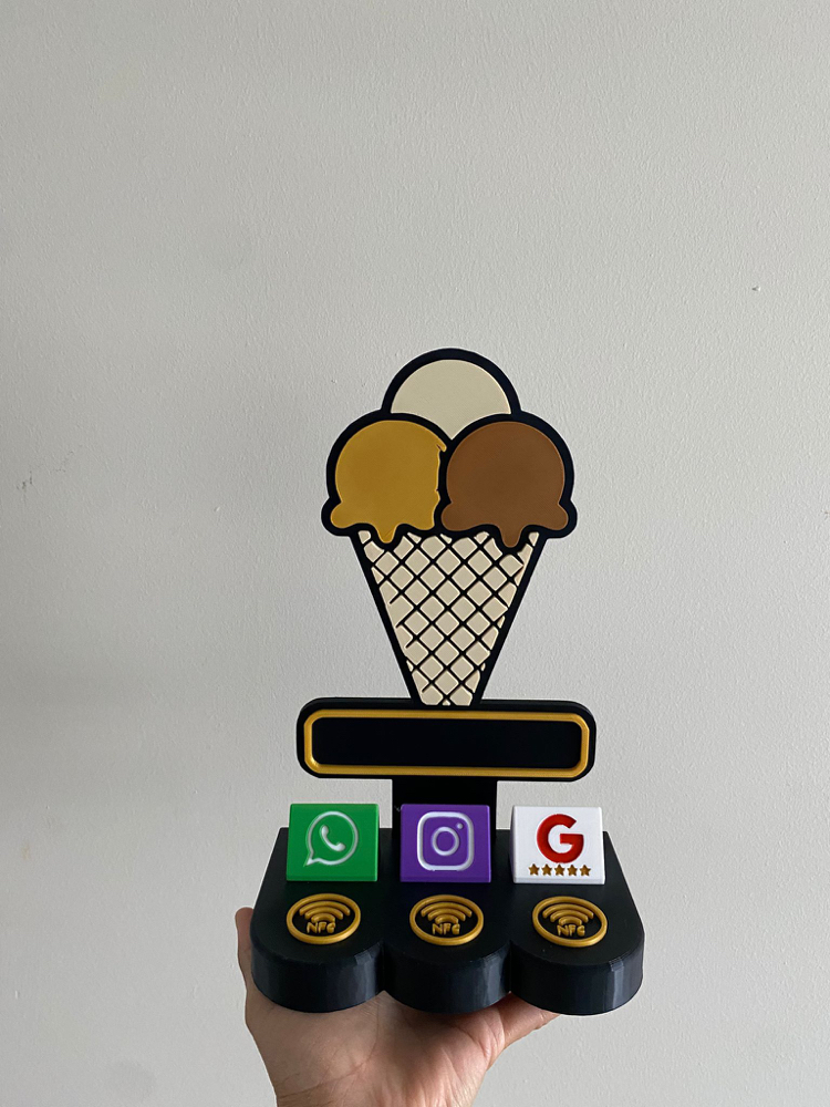 NFC Kişiye özel masaüstü Takipçi Stand 