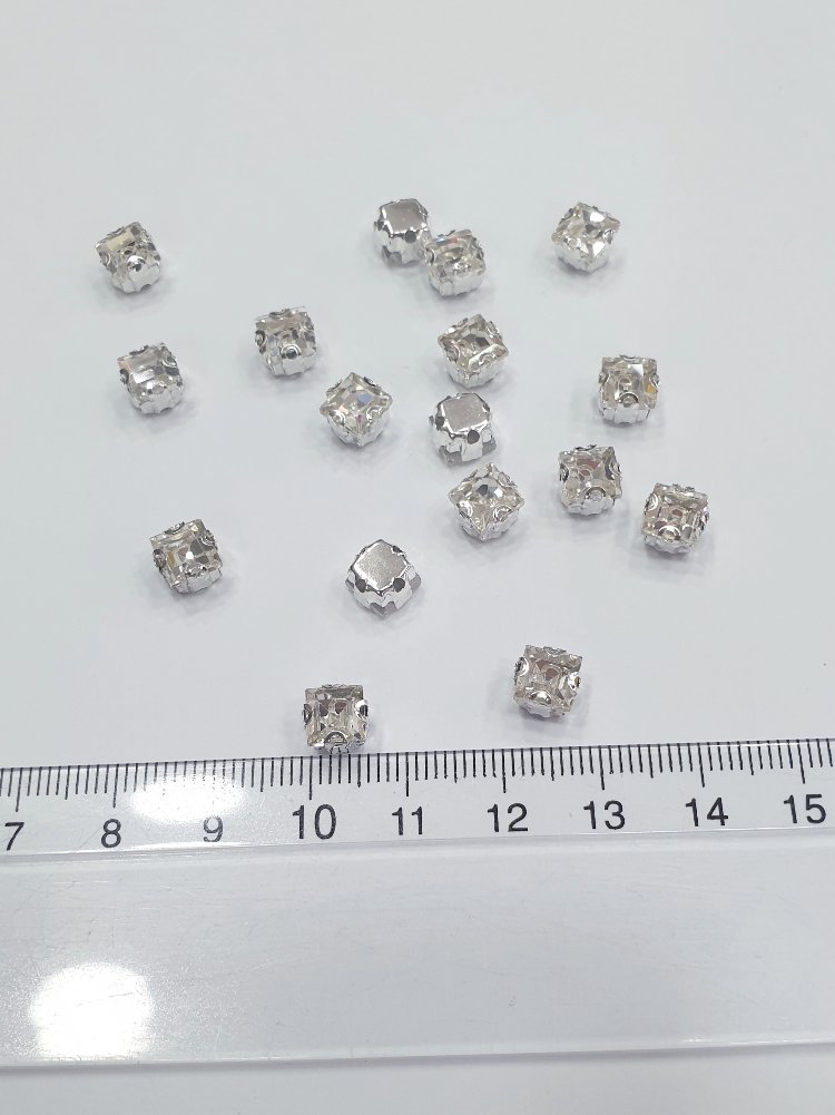 Kasalı Taş - Kare 6*6 mm (100 Adet)
