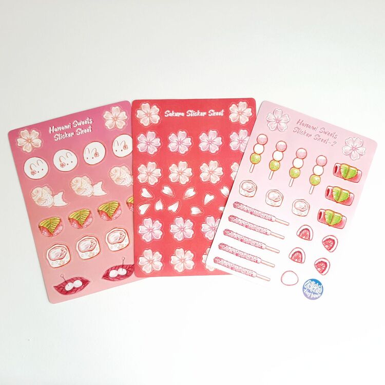 Sakura Sticker Sayfaları (A6)