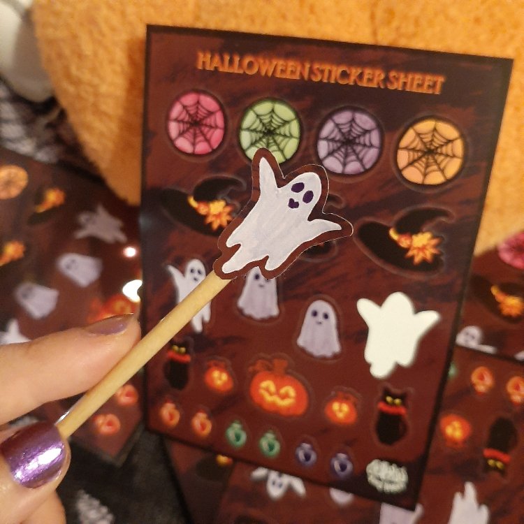Halloween Sticker Sayfası (A6)