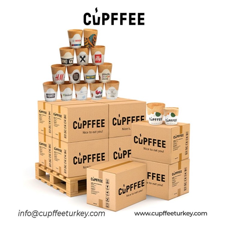 60 Paket(720 Adet) Cupffee Yenilebilir Bardak