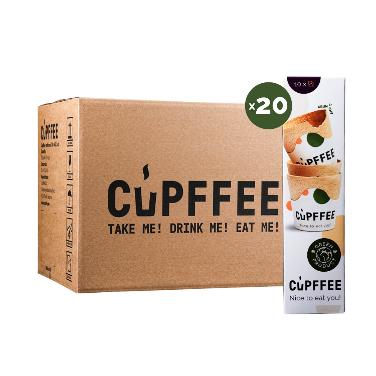 20 Paket(240 Adet) Cupffee Yenilebilir Bardak
