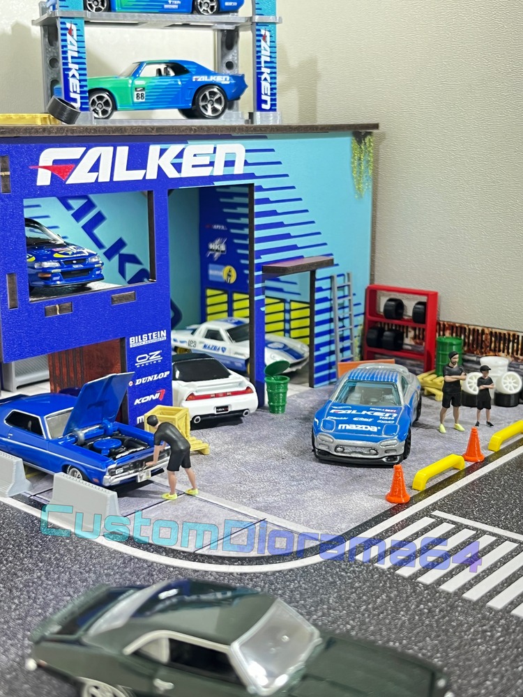 1:64 Ölçek - FALKEN Diorama Garaj