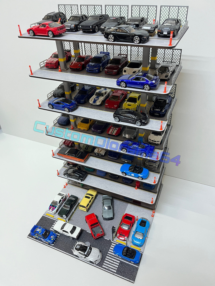 6 KATLI DIORAMA GARAJ - 1:64 Ölçek