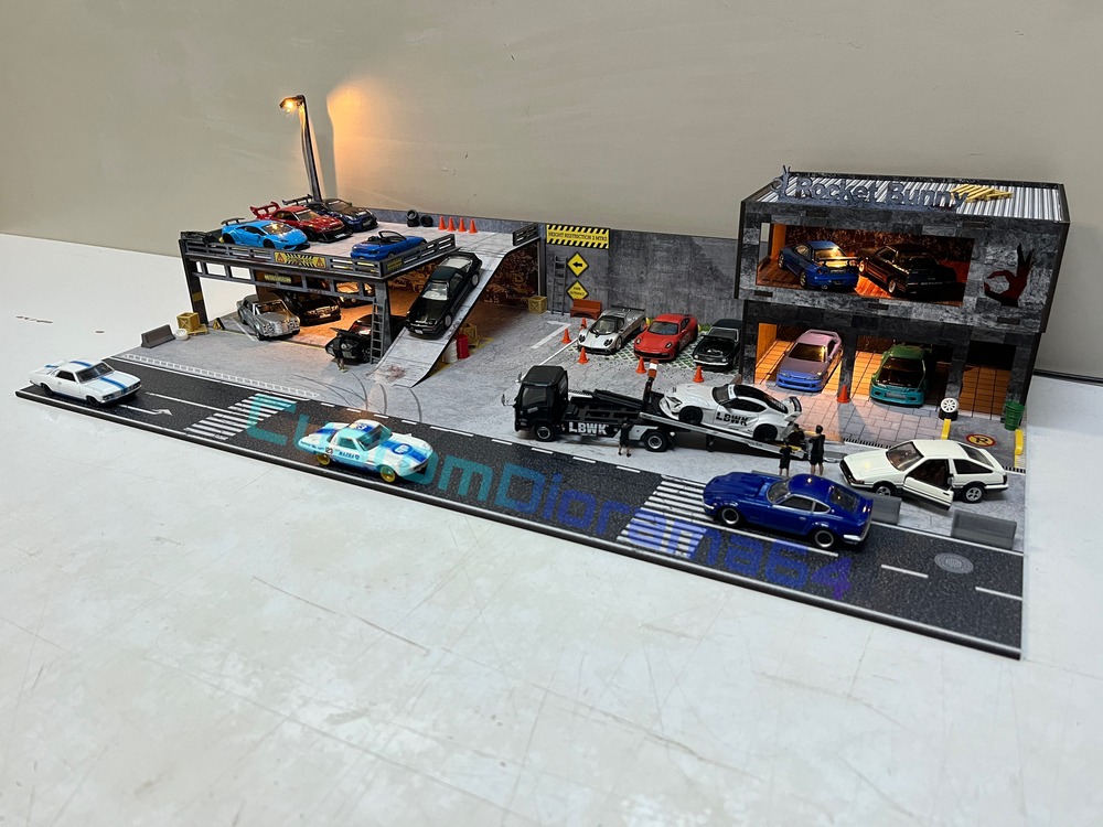 1:64 - Rocket Bunny ve Katlı Garaj Diorama