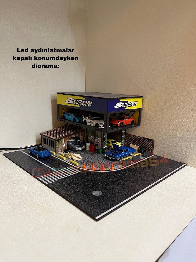 1:64 Ölçek - Spoon Diorama Garaj