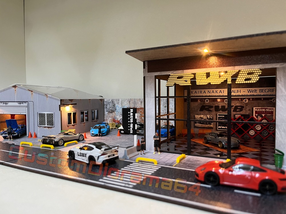 1:64 - RWB Showroom & Garaj Diorama