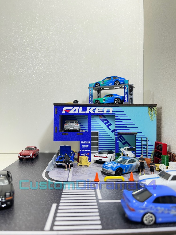 1:64 Ölçek - FALKEN Diorama Garaj