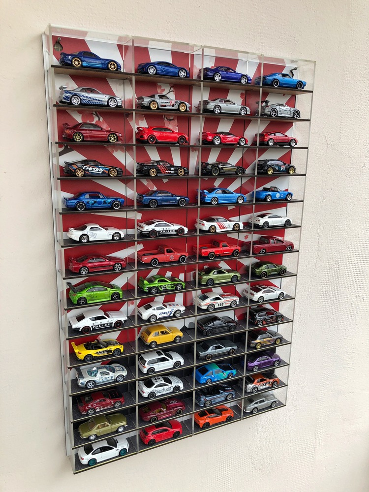 1:64 Ölçek 56'lı DUVAR STANDI - Japanese Cars Series