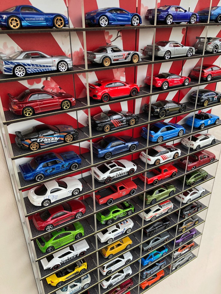 1:64 Ölçek 56'lı DUVAR STANDI - Japanese Cars Series